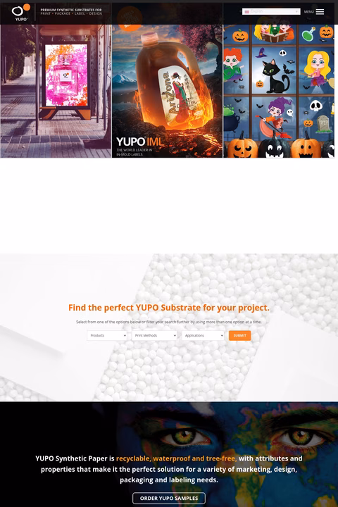 Yupo-Synthetic-Papers Homepage 1440px