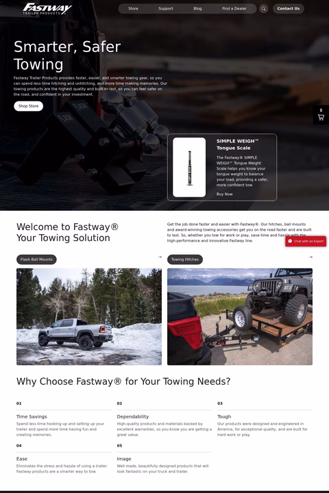 Fastway-Trailer-Products Homepage 1440px