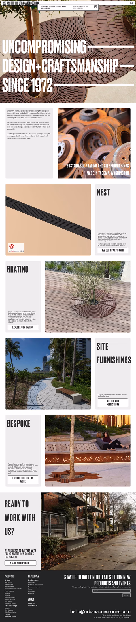 Urban-Accessories Homepage 1440px