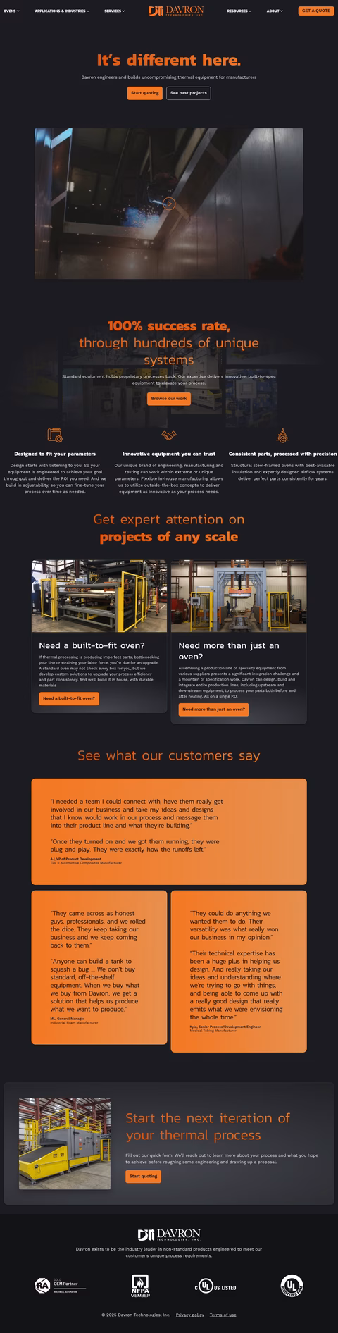 Davron-Technologies Homepage 1440px