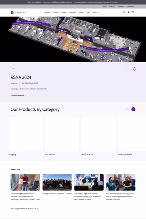 Ge-Healthcare Homepage 1440px