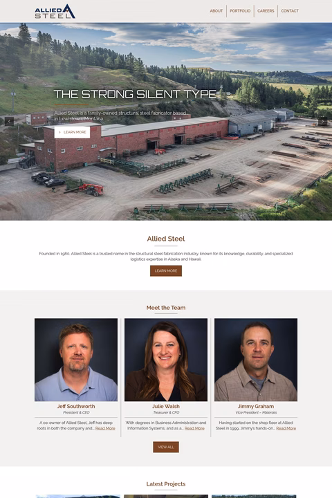 Allied-Steel Homepage 1440px