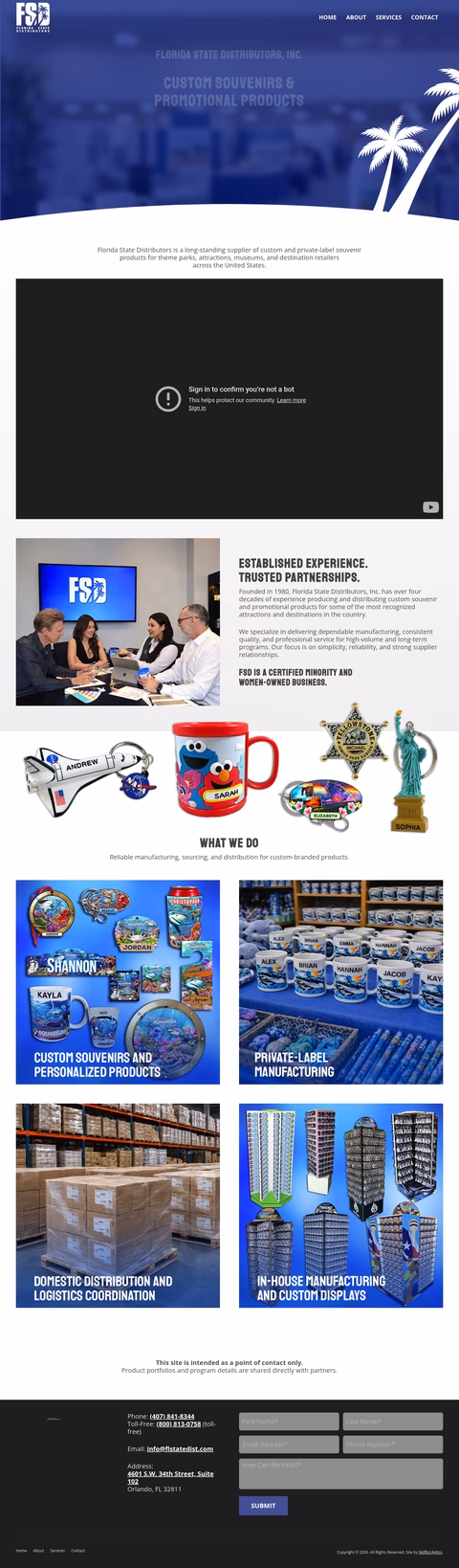 Florida-State-Distributors Homepage 1440px