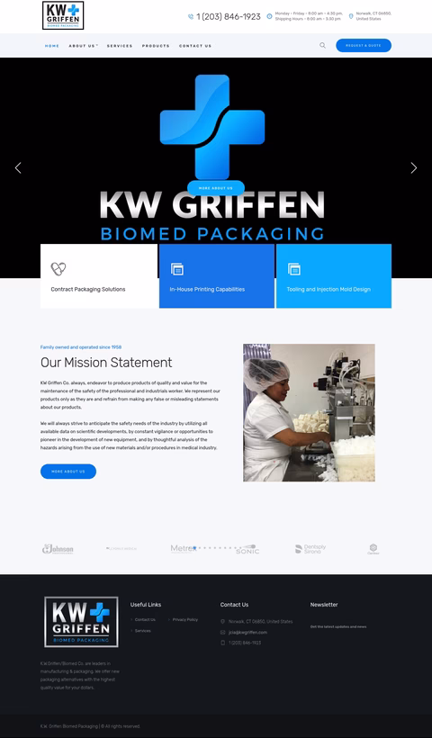 K-W-Griffen-Company Homepage 1440px