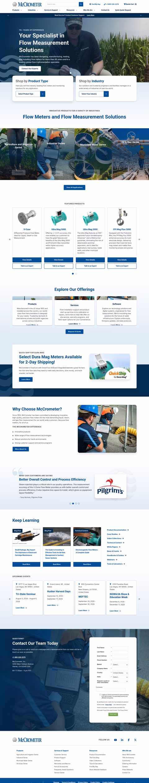 Mccrometer-Inc Homepage 1440px