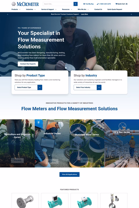 Mccrometer-Inc Homepage 1440px