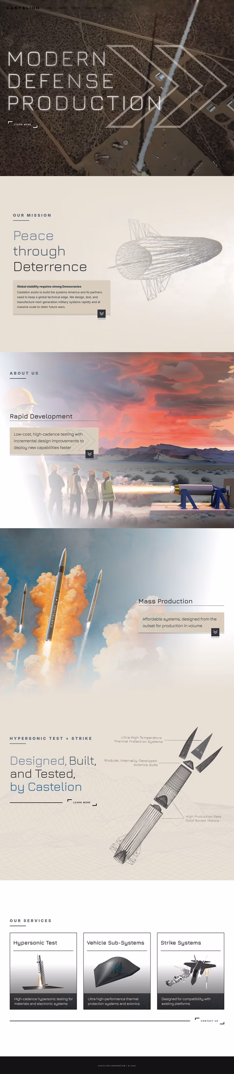 Castelion Homepage 1440px