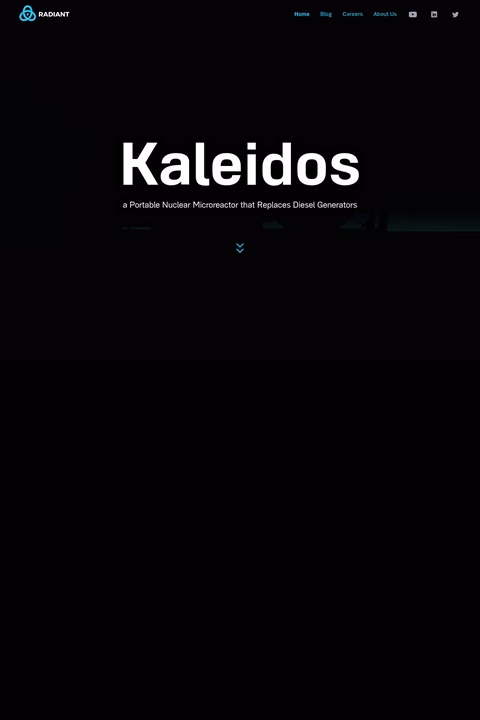 Radiant Homepage 1440px