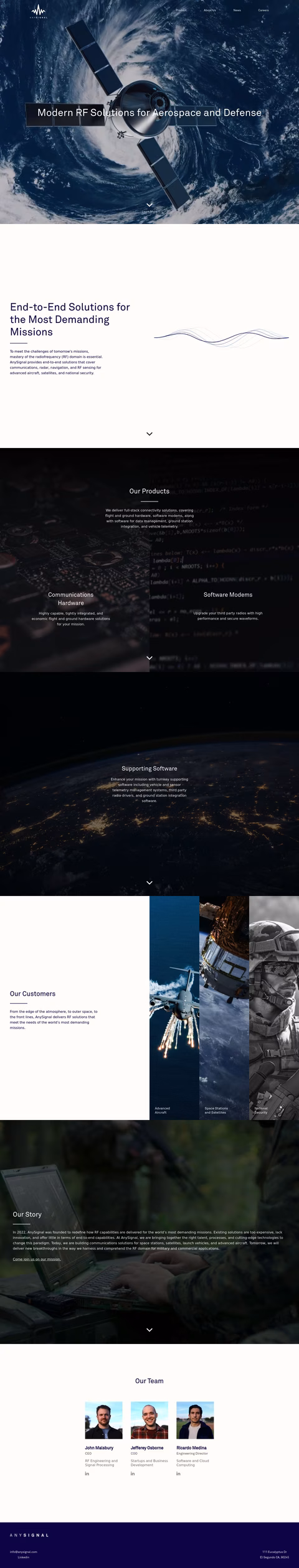 Anysignal Homepage 1440px