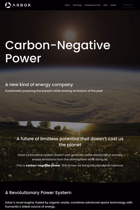 Arbor Homepage 1440px