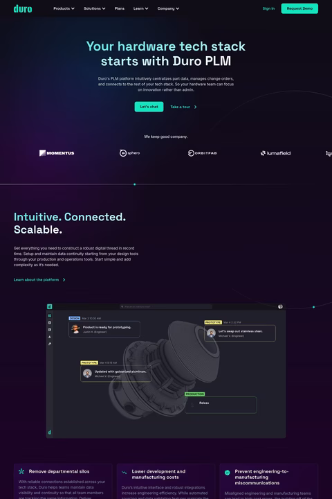 Duro-Labs Homepage 1440px