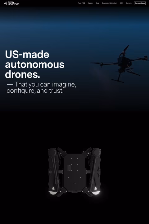 Flyby-Robotics Homepage 1440px