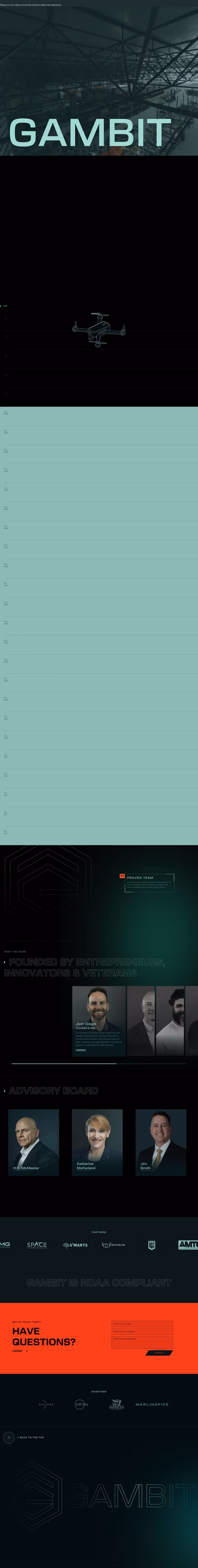 Gambit Homepage 1440px
