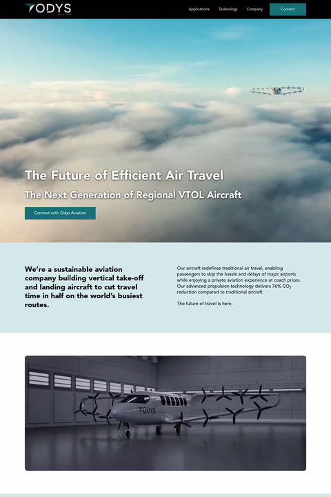 Odys-Aviation Homepage 1440px