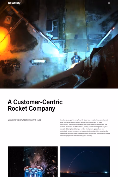 Relativity Homepage 1440px