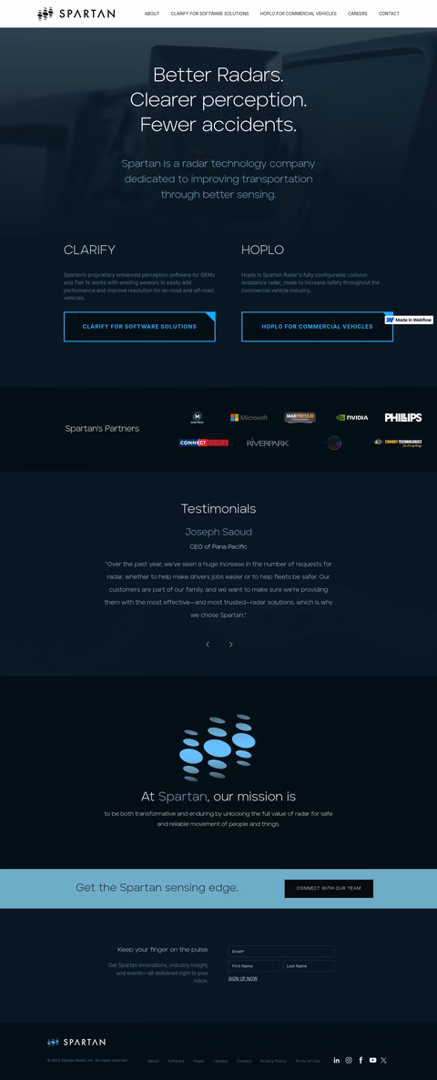 Spartan Homepage 1440px