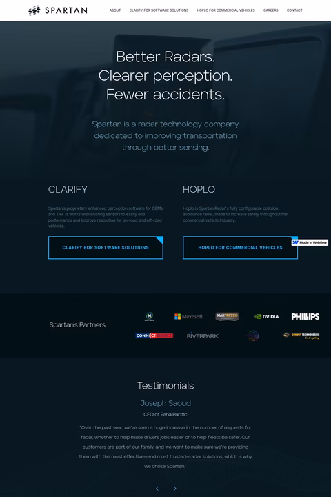 Spartan Homepage 1440px