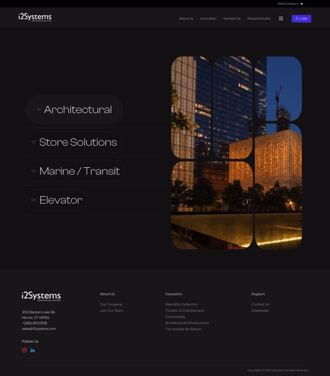 I2Systems Homepage 1440px