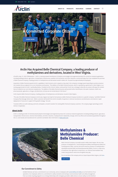 Belle Chemical Company Homepage1440 Px 6e6092b3e4a05e4dac58de11d2b46e16