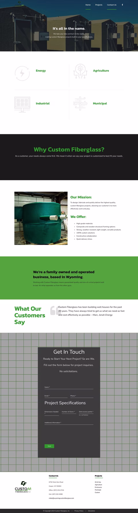 Custom Fiberglass Inc Homepage1440 Px e3b8eea4a824e42835b68a9ba440d1dc