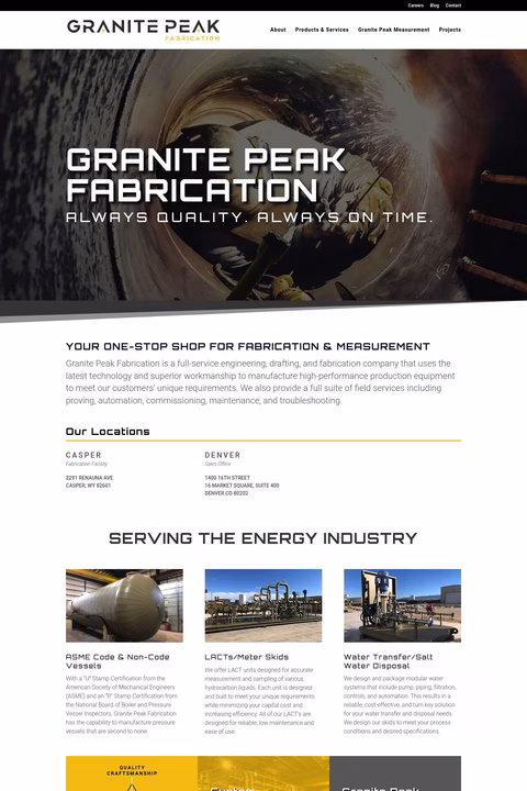 Granite Peak Fabrication Homepage1440 Px b051f3b108fd463b5a2f1f10a78b444e