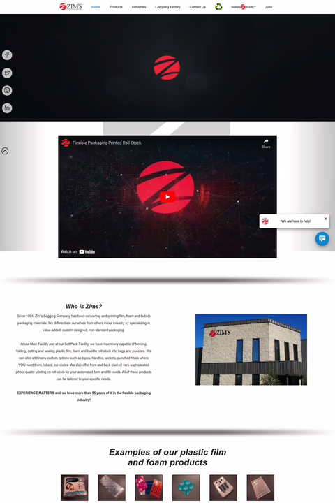 Zims Bagging Company Homepage1440 Px 497186b21d57c1a7bd13b5ee5d8a5a11