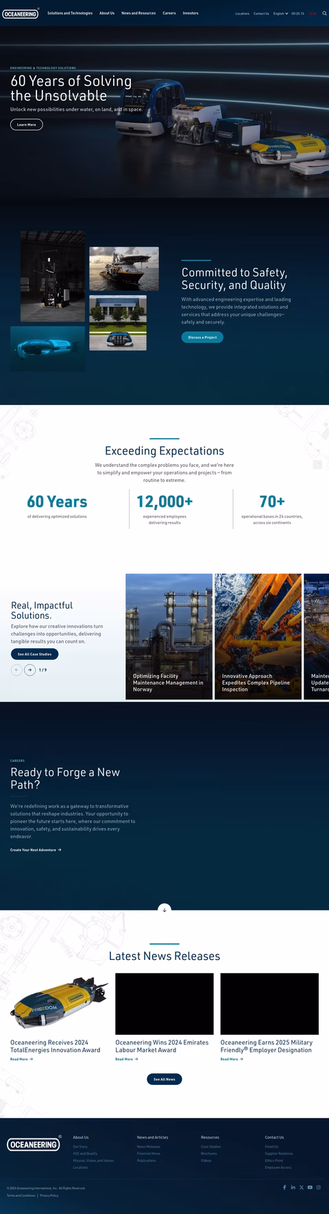 Oceaneering Homepage 1440px