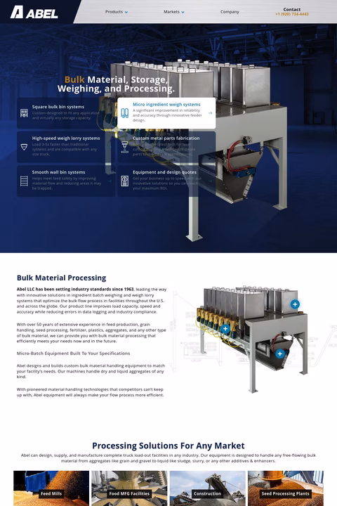 Abel-Manufacturing-Co Homepage 1440px