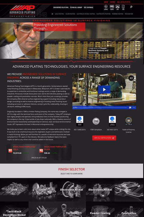 Advanced-Plating-Technologies Homepage 1440px