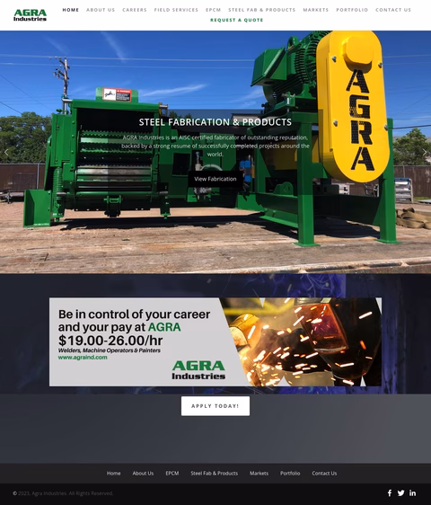 Agra-Industries Homepage 1440px