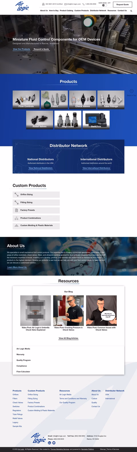 Air-Logic Homepage 1440px