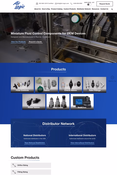 Air-Logic Homepage 1440px