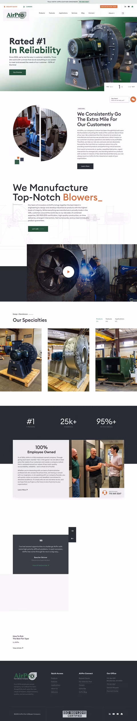 Airpro-Fan-Blower-Co Homepage 1440px