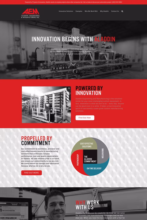 Aladdin-Engineering-Manufacturing Homepage 1440px