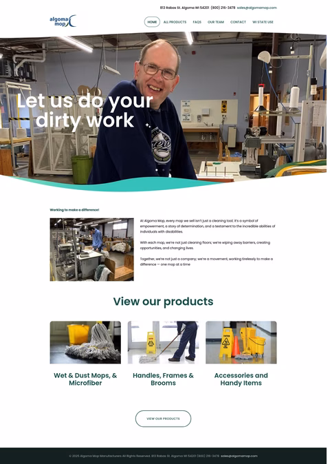 Algoma-Mop-Manufacturers Homepage 1440px