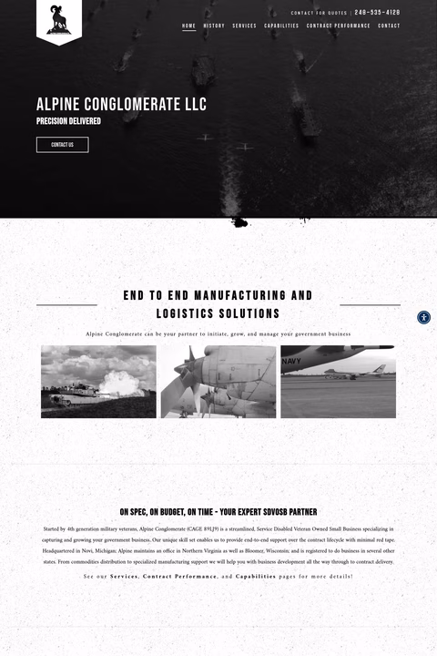 Alpine-Conglomerate Homepage 1440px