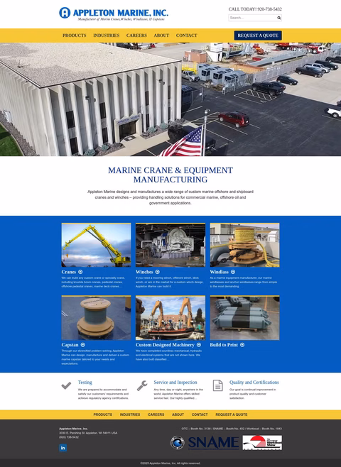 Appleton-Marine Homepage 1440px