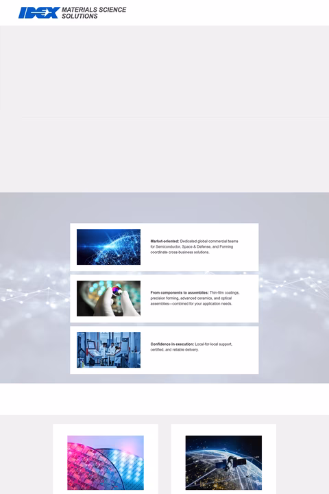Idex-Optical-Technologies Homepage 1440px