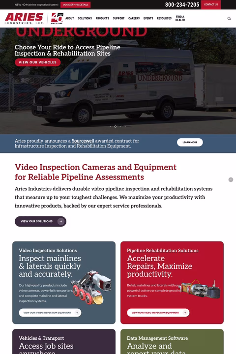 Aries-Industries Homepage 1440px