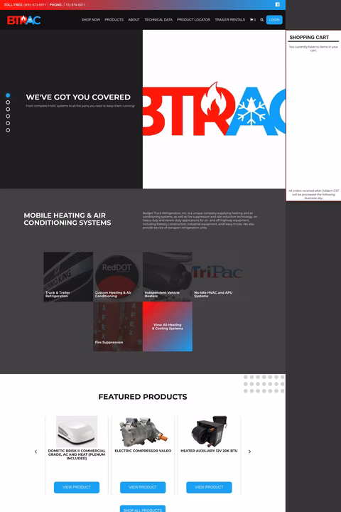 Badger-Truck-Refrigeration Homepage 1440px