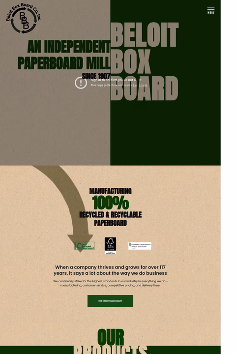 Beloit-Box-Board-Co Homepage 1440px