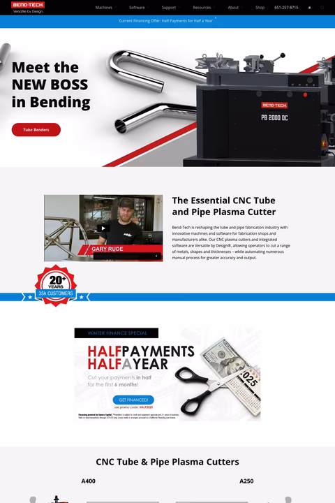 Bend-Tech Homepage 1440px