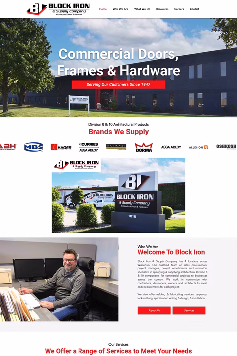 Block-Iron-Supply-Co Homepage 1440px
