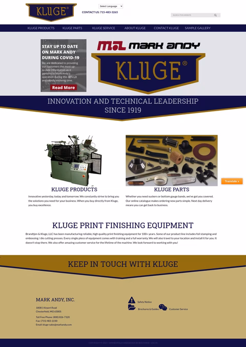 Brandtjen-Kluge Homepage 1440px