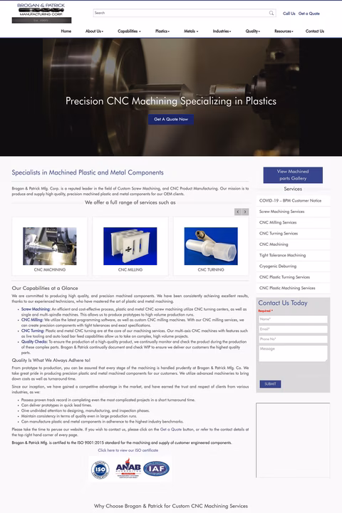 Brogan-Patrick-Manufacturing Homepage 1440px