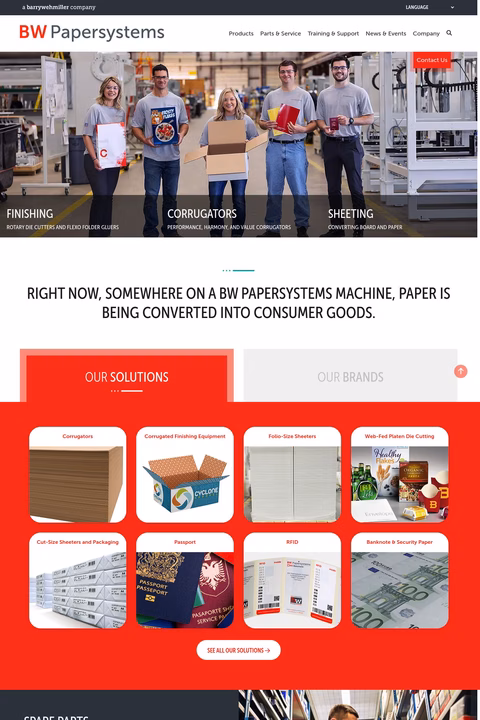 Bw-Papersystems Homepage 1440px