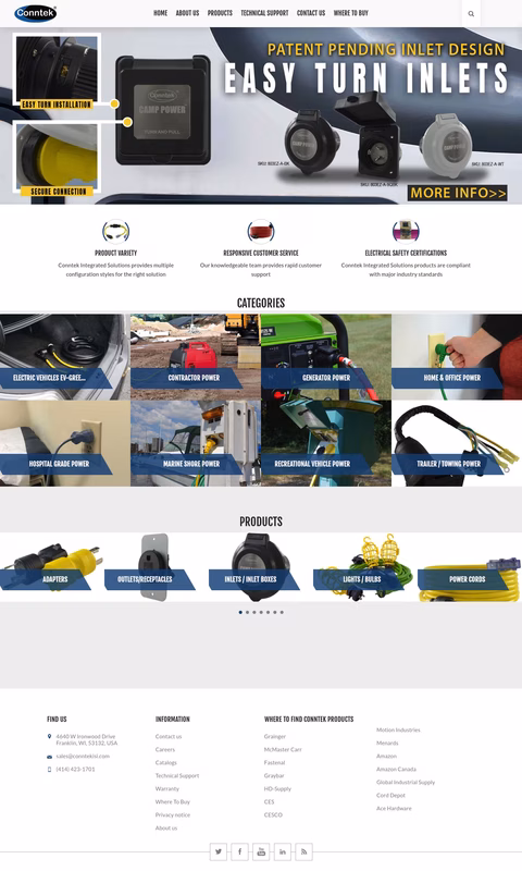 Conntek-Integrated-Solutions Homepage 1440px