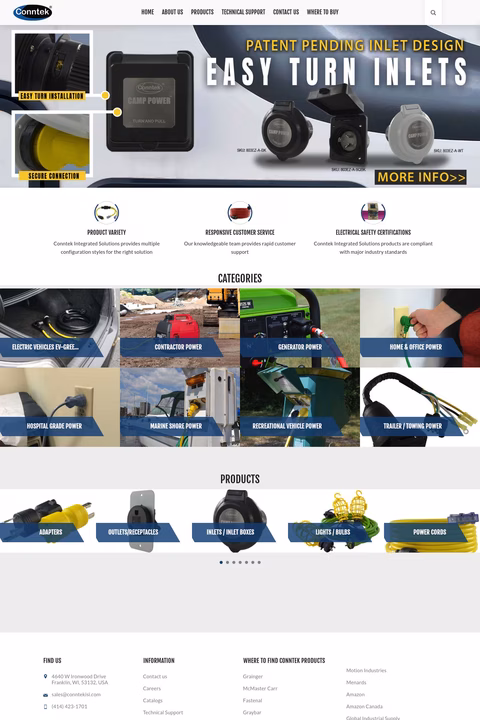 Conntek-Integrated-Solutions Homepage 1440px