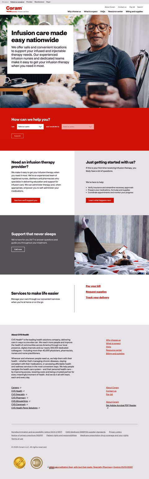 Coram-Healthcare Homepage 1440px