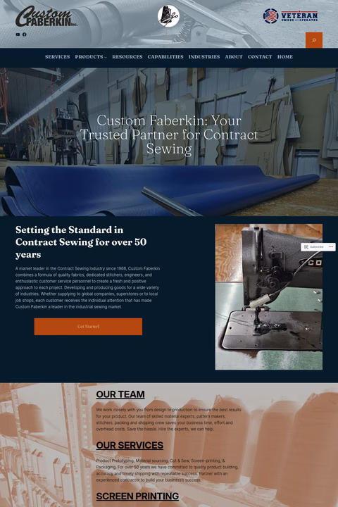 Custom-Faberkin Homepage 1440px